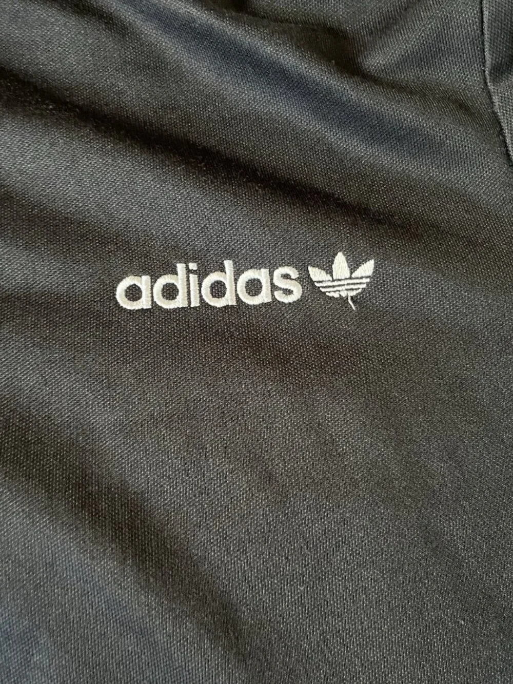 ADIDAS Originals Beckenbauer Track Jacket Black White Size Medium Preowned